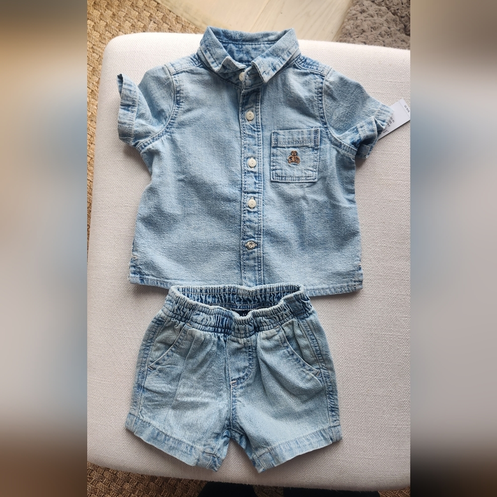 New! Never worn baby boy jeans and jean outfit